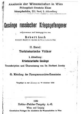 Robert lach qirimtatar yirlari